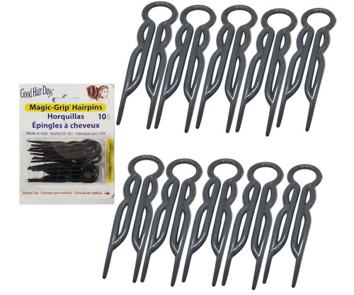 Black magic grip hair pins - pins, set