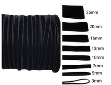 Luxury Black Velvet Ribbon 3mm 5mm 7mm 10mm 13mm 16mm 20mm 25mm 38mm 50mm