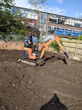 Mini Digger With Breaker Hire