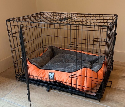 Folding metal dog cage - folding,