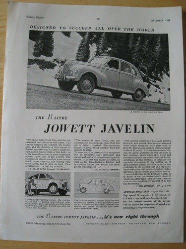Jowett javelin austrian tyrol - jowett,
