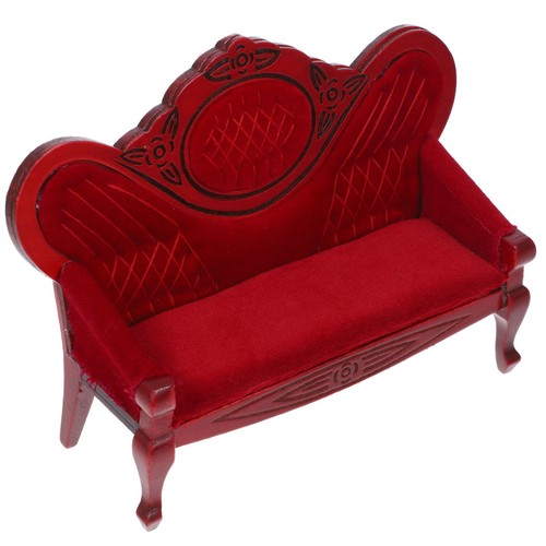 Red mini house sofa wooden - mini,