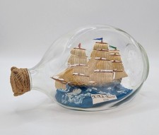 Vintage Ship In Bottle H.M.S