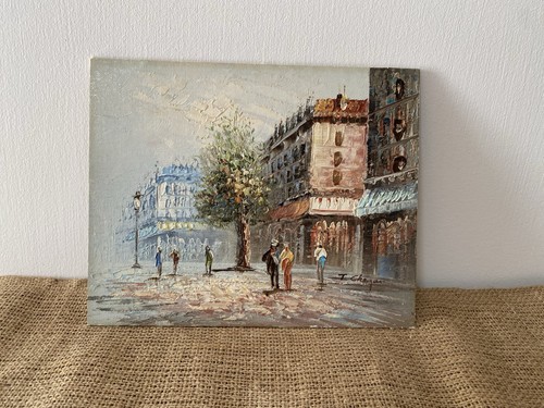 Vintage rustic oil board - rustic,