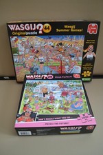 2 Brand new Wasgij  1000 piece jigsaw Puzzles, Summer Games & Pitch Perfect.