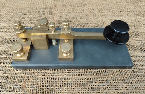 Morse code telegraph - code, key