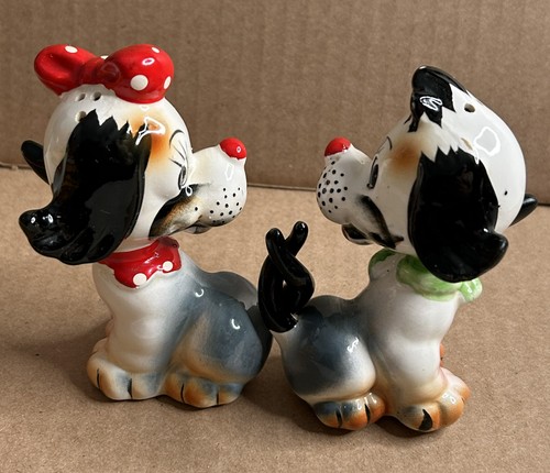 Vintage puppy dog salt - vintage,
