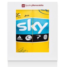 Bradley Wiggins Signed Team Sky Yellow Cycling Tour De France Jersey - Version 1