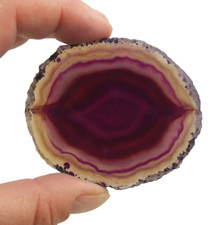 Banded Purple Agate Geode