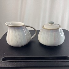 Denby Mist Falls Milk Jug & Sugar Bowl
