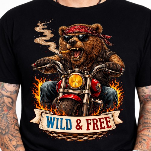 Wild free bear - &, biker
