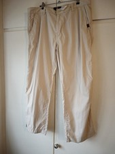 Timberland Straight Fit Trousers Beige 100% Cotton Size 38 x 34 Outdoor Work