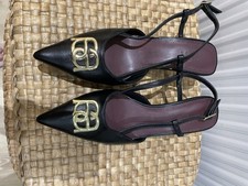 Women’s Black Slingback Shoes Size5 (38)