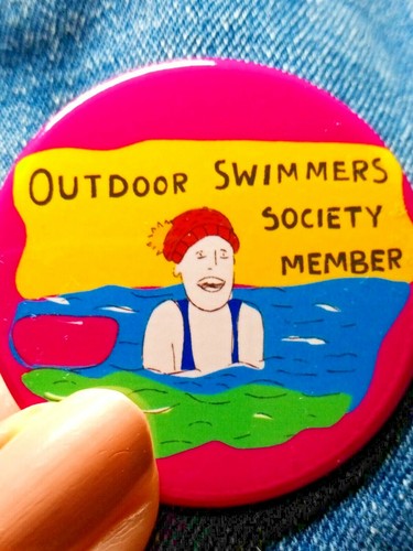 Cold water wild swimming pin