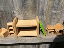 Plan Toys & Other Dolls House Furniture Wooden Job Lot