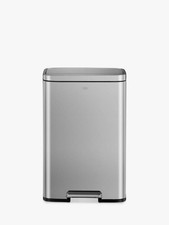 EKO Madison 25+20L Large Kitchen Recycling Pedal Bin - Stainless Steel A
