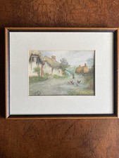 Framed Vintage Watercolour