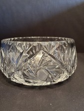 Heavy Crystal Glass Fruit Bowl