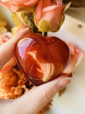 Carnelian Crystal Heart 90g