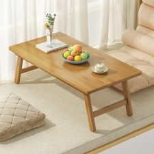 Japanese-Style Folding Tea Coffee Table Rectangle Low Table Bamboo Home Balcony