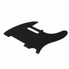 1ply Piano Black 5-Hole Vintage Telecaster pickguard to fit MEX/USA models