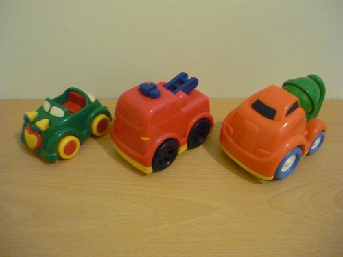 Toy car fire engine cement - toy,