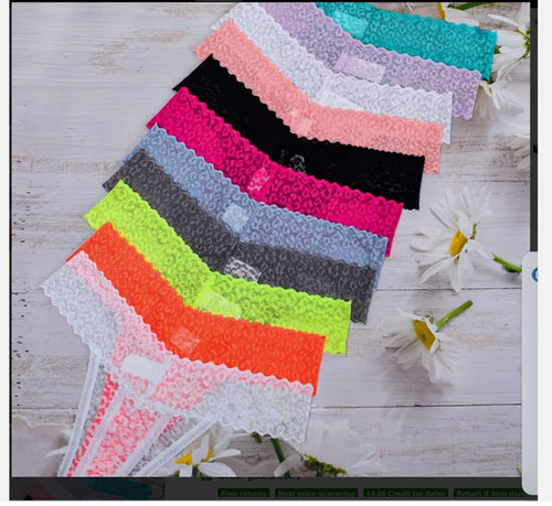 Ladies girls lace thongs - lace,