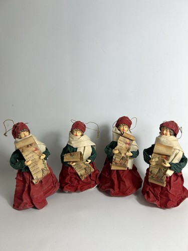 Vintage christmas carol singer - carol,
