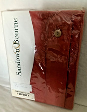 Sandown & Bourne Rust Top Tab pair curtains, 46 x 72ins New in Packaging 