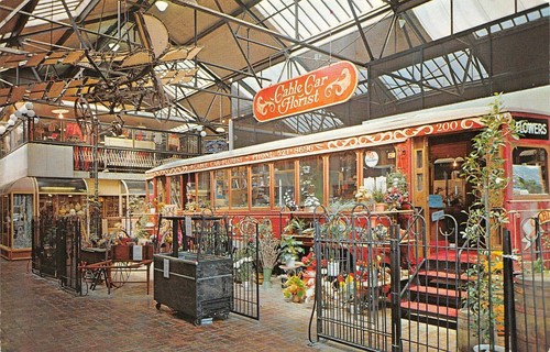 Trolley square shopping - trolley, center