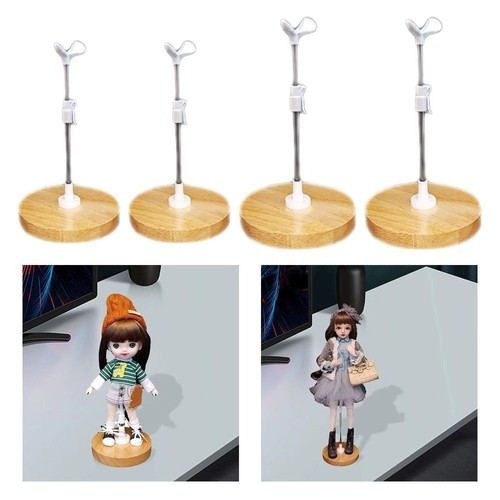 Wooden base doll stand - stand, pvc
