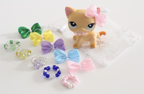 10pcs lps littlest pet shop - lps,