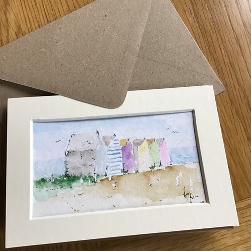 Original mounted watercolour - mounted,