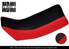 FITS YAMAHA DT 125 LC 81-88 DUAL CUSTOM VINYL SEAT COVER BLACK & RED
