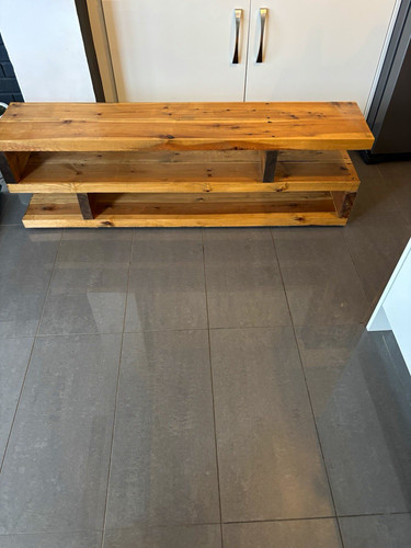 Rustic wood freestanding - wood, tv