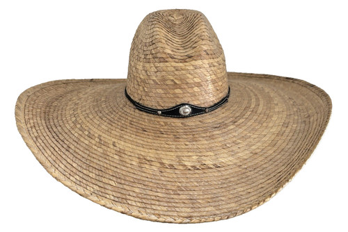 Large wide genuine - , straw