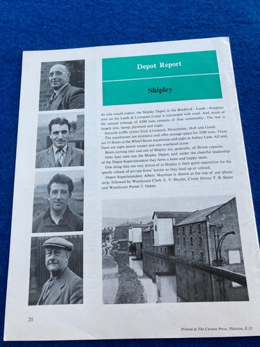 Canal waterway interest 1950s - interest,
