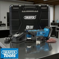 Cordless Oscillating Multi Function Power Tool Charger Battery Case Draper 00595