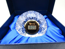 Vintage Beautiful Waterford Crystal Digital Quartz Desk Mantel Clock w/ Orig Box