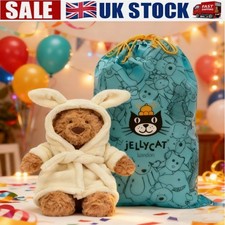 Jellycat Lovely Bartholomew Bear Bathrobe plush doll Brand New With Tag Dust Bag