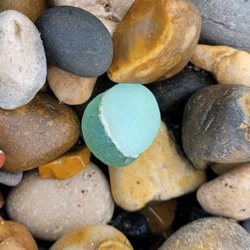2cm sea glass - glass, jewellery