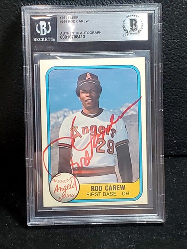 1981 fleer 268 rod - rod, carew