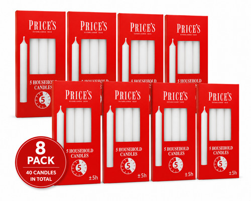 Prices candles household - prices, white