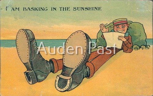 1914 man basking sunshine - 1914,