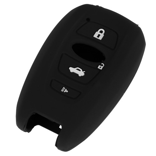 Black silicone key - black, fob