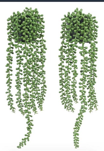 2pcs fake hanging - plants,