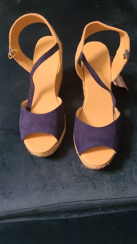 Ladies velvety blue - velvety, sandals