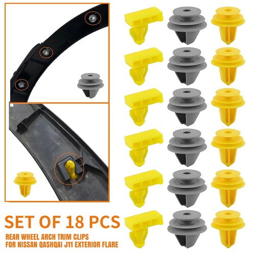 Wheel arch trim clips rear - wheel,