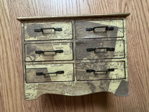 Wood drawer mini chest - wood, 6