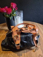 Chloe Black/tan Leather Paddington Handbag